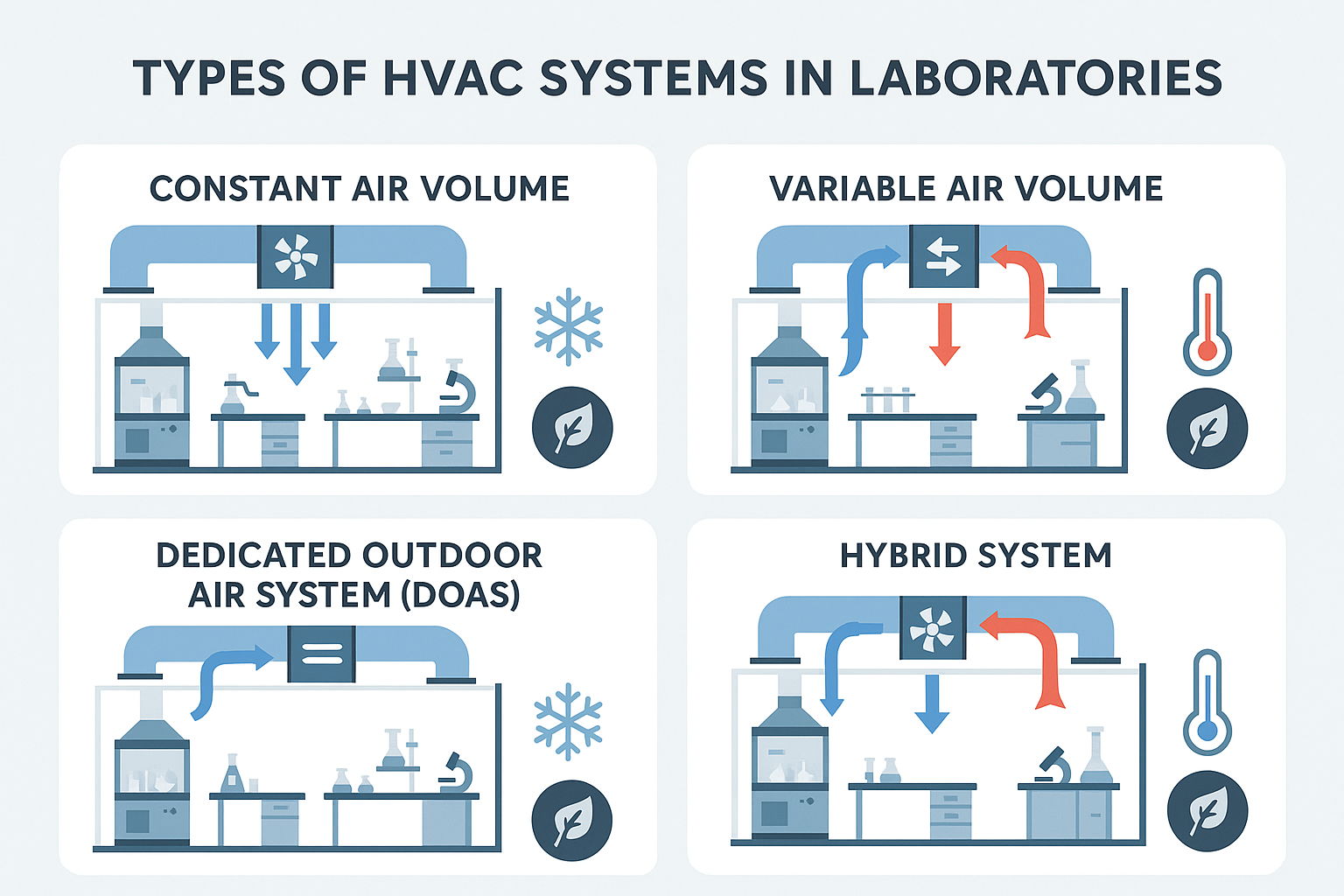 Different Types of HVAC Systems in Labs 01