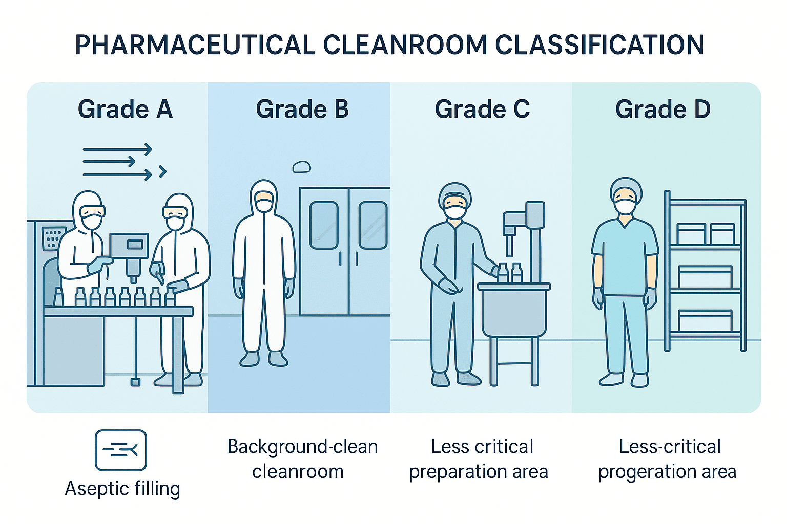 Pharmaceutical clean room classification
